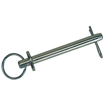 3/8 in Pin Diameter 4-3/16 in 1215 Carbon Steel Pin Lock Hitch Pin