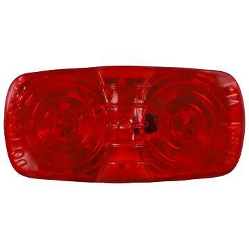 Peterson Clearance/Side Rectangular Marker Light (Red) 4 in.