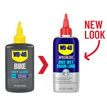 WD-40 4 oz Liquid Light Amber Wet Bike Chain Lubricant
