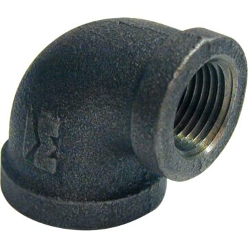 Southland 3/4 In. x 1/2 In. 90 Deg. Reducing Malleable Black Iron Elbow (1/4 Bend)