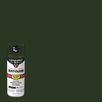 Rustoleum Stops Rust 5-in-1 Protective Enamel Spray Paint (Gloss - Cypress Green) 12 oz