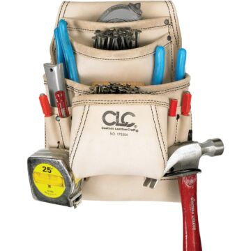 CLC 10-Pocket Leather Carpenter's Nail & Tool Bag