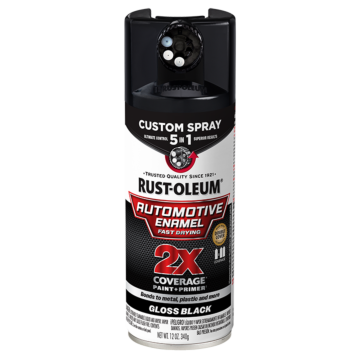 Rustoleum Auto Enamel Gloss Black 5in1