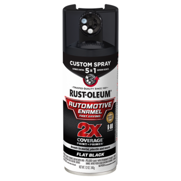Rustoleum Auto Enamel Flat Black 5in1