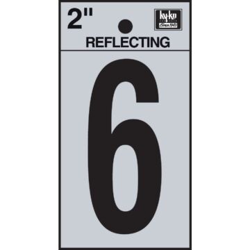 Hy-Ko Vinyl 2 In. Reflective Adhesive Number Six