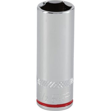 Channellock 1/4 In. Drive 1/2 In. 6-Point Deep Standard Socket