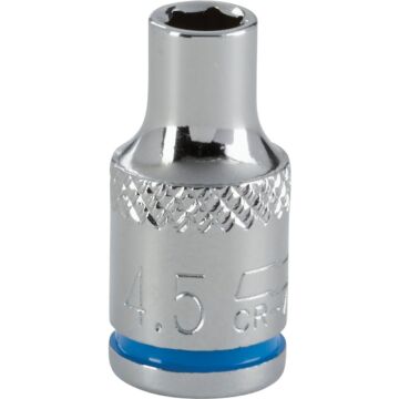 Channellock 1/4 In. Drive 4.5 mm 6-Point Shallow Metric Socket