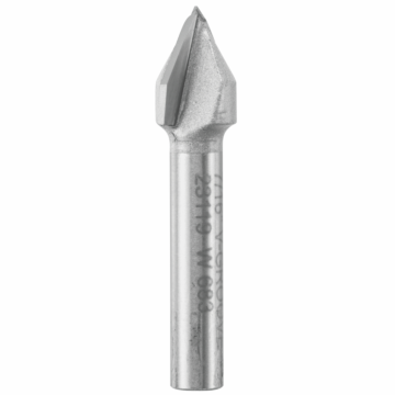 60-Degree x 7/16 In. Carbide Tipped V-Groove Bit