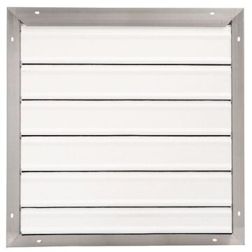 Flat 26 ga Blade Aluminum Backdraft Damper/Wall Shutter