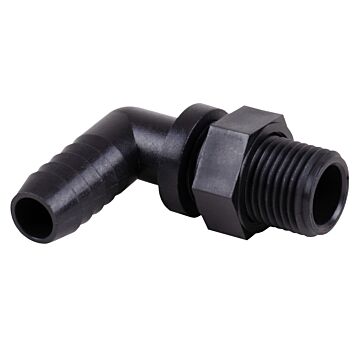 Valley Industries Poly Threaded Nozzle Body Elbow with 1/2" Hose Barb