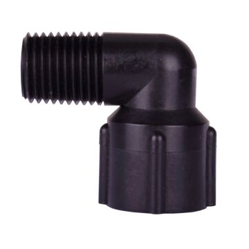 Valley Industries 1/4" Male NPT x 1/4" Female NPT 90 Degree Poly Street Elbow