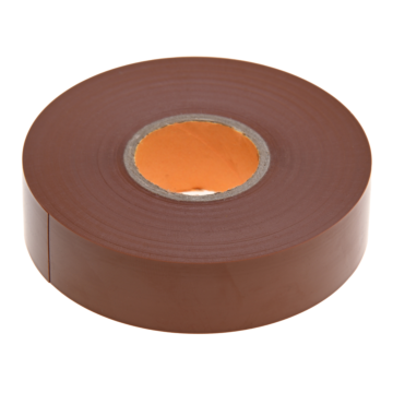 Professional Plus Brown Vinyl Electrical Tape, 7mil, 66ft Long