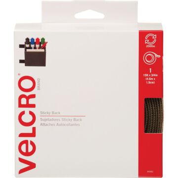 VELCRO Brand 3/4 In. x 15 Ft. Beige Sticky Back Reclosable Hook & Loop Roll