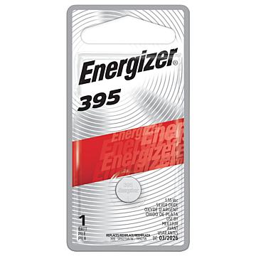 Energizer 395 Silver Oxide Button Battery, 1 Pack