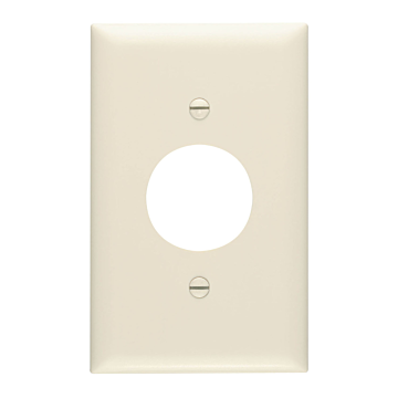 Single Receptacle Openings, One Gang, Light Almond
