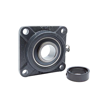 1-1/2 in 4 in Cast Iron Normal Duty Flange Mount Ball Bearing with Eccentric Collar Locking