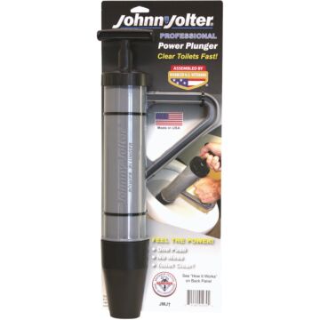 Johnny Jolter Pro Power 3 In. Dia. Toilet Plunger