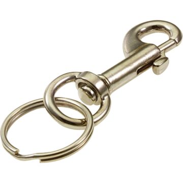 Lucky Line Nickel-Plated Zinc 7/8 In. x 2-1/8 In. L. Key Chain