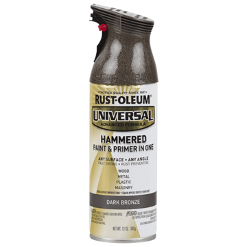 Universal Premium Spray Paint - Hammered Spray Paint - 12 oz. Spray - Dark Bronze Hammered