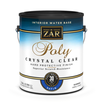 SATIN - ZAR INT WATERBASE POLY CRYSTAL CLEAR