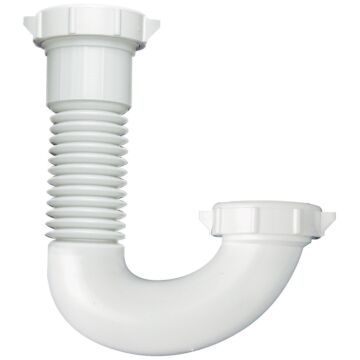 Plumb Pak Plastic J-Bend (White) 1-1/4 in. x 1-1/2 in.