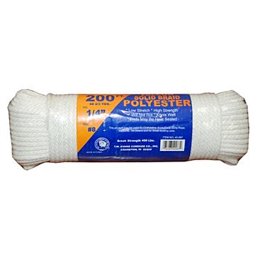 T.W. Evans Cordage 7/32 in 100 ft Braided Rope