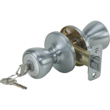 Kwikset Tylo Satin Chrome Entry Door Knob 