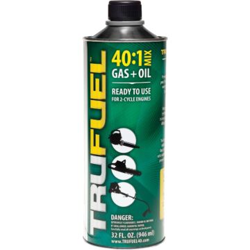 TruFuel 32 Oz. 40:1 Ethanol-Free Small Engine Fuel & Oil Pre-Mix