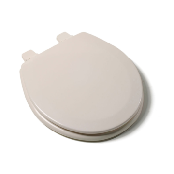 Jones Stephens Deluxe Molded Wood Seat, Biscuit, Round Closed Front with Cover
