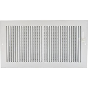 Imperial Selkirk 10 In. x 6 In. White Wall Register