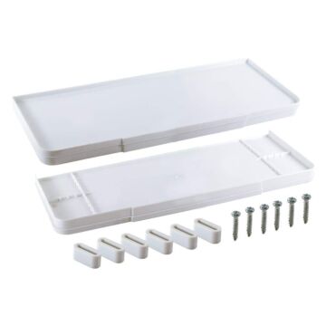 EZ-FLO 21-3/16 in x 7-7/8 in Plastic White Toilet Tank Cover