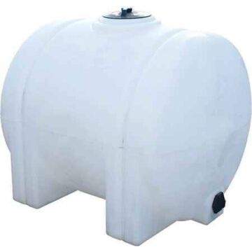 Norwesco 225 Gallon Polyethylene White Round Horizontal Leg Tank