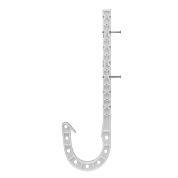 OATEY Oatey® 1-1/2 in. x 7-1/2 in. DWV J-Hook - White (4 In Polybag)