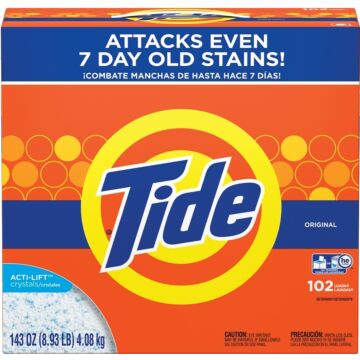 Tide 85006 Laundry Detergent, 8 lb Box, Powder, Original