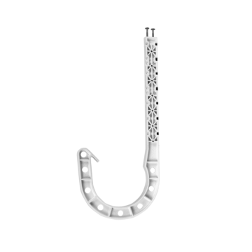 OATEY Oatey® 3 in. X 7-1/2 in. DWV J-Hook - White (4 In Polybag)