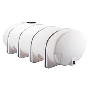 Norwesco 1635 Gallon Polyethylene White Elliptical Leg Tank