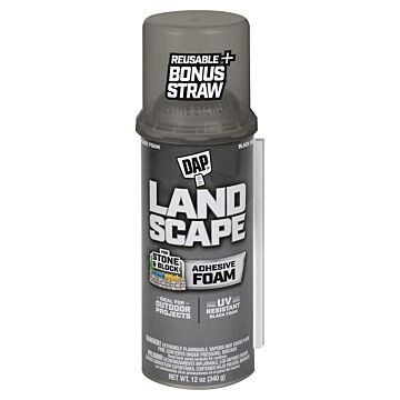 DAP Landscape Exterior Foam Filler-Adhesive (Black) 12 oz