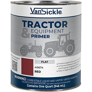 Van Sickle Tractor & Equipment Primer (Flat - Red) 1 qt
