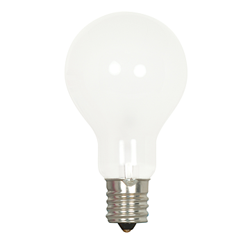 Satco 40 Watt A15 Incandescent - Frost - Appliance Lamp - 1000 Average rated hours - 420 Lumens - Intermediate base - 120 Volt - 2-Card