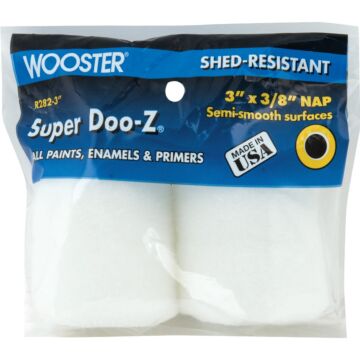 Wooster Trim 3 In. x 3/8 In. Woven Fabric Roller Cover (2-Pack)