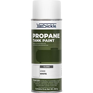 Van Sickle Propane Tank Paint Spray (Gloss - White) 12 oz
