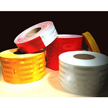Diamond Grade™ Red/White 50 yd 2 in Reflective Tape