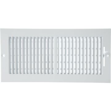 Home Impressions Steel Wall Register (White) 6 in. x 14 in.