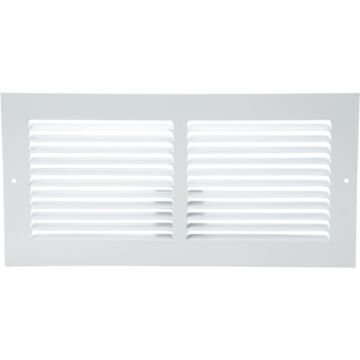 Imperial Stamped Steel Return Air Grille (White) 6 in. x 14 in.