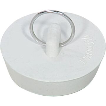 Do it Best Do it Duo-Fit 1-5/8 In. to 1-3/4 In. White Sink Rubber Drain Stopper