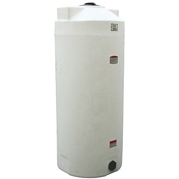 Norwesco 200 gal Polyethylene White Vertical Storage Tank
