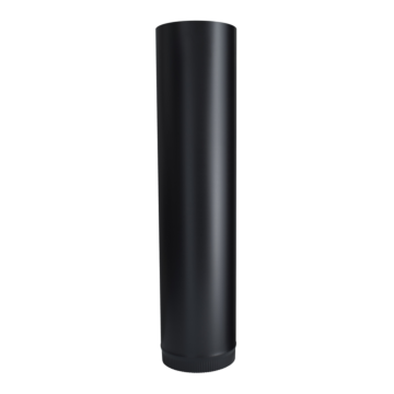 8-in x 36-in Black Single-Wall Stove Pipe
