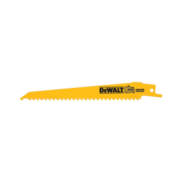 DEWALT 6 In Reciprocating Saw Blade 6 TPI Tapered for Fast Cuts (1 Pack)