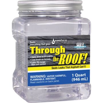Through the Roof! 1 Qt. Clear Cement & Patching Sealant