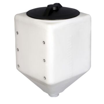 Norwesco 5 gal Polyethylene White Storage Tank